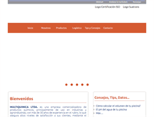 Tablet Screenshot of multiquimica.cl